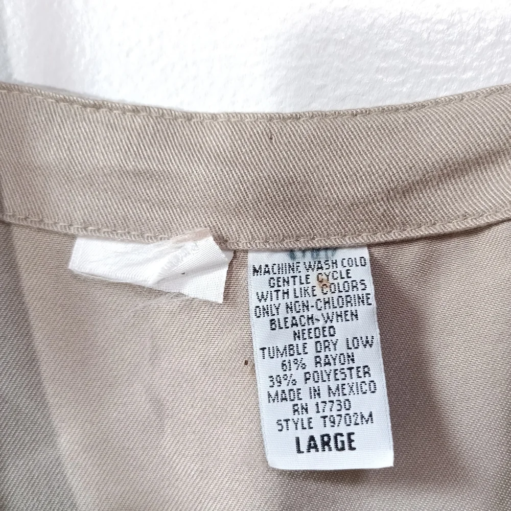 Vintage Y2K Cherokee  cargo pocket maxi jumper dress in khaki size L NWT - Picture 5 of 10